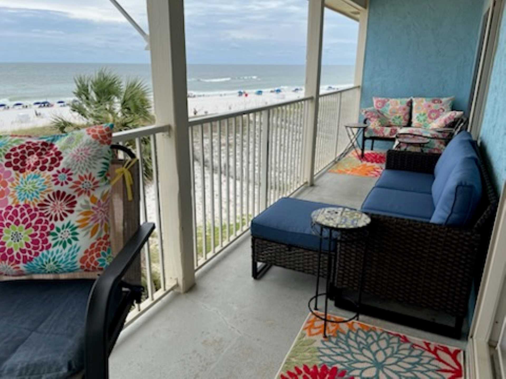 Large, double balcony seating