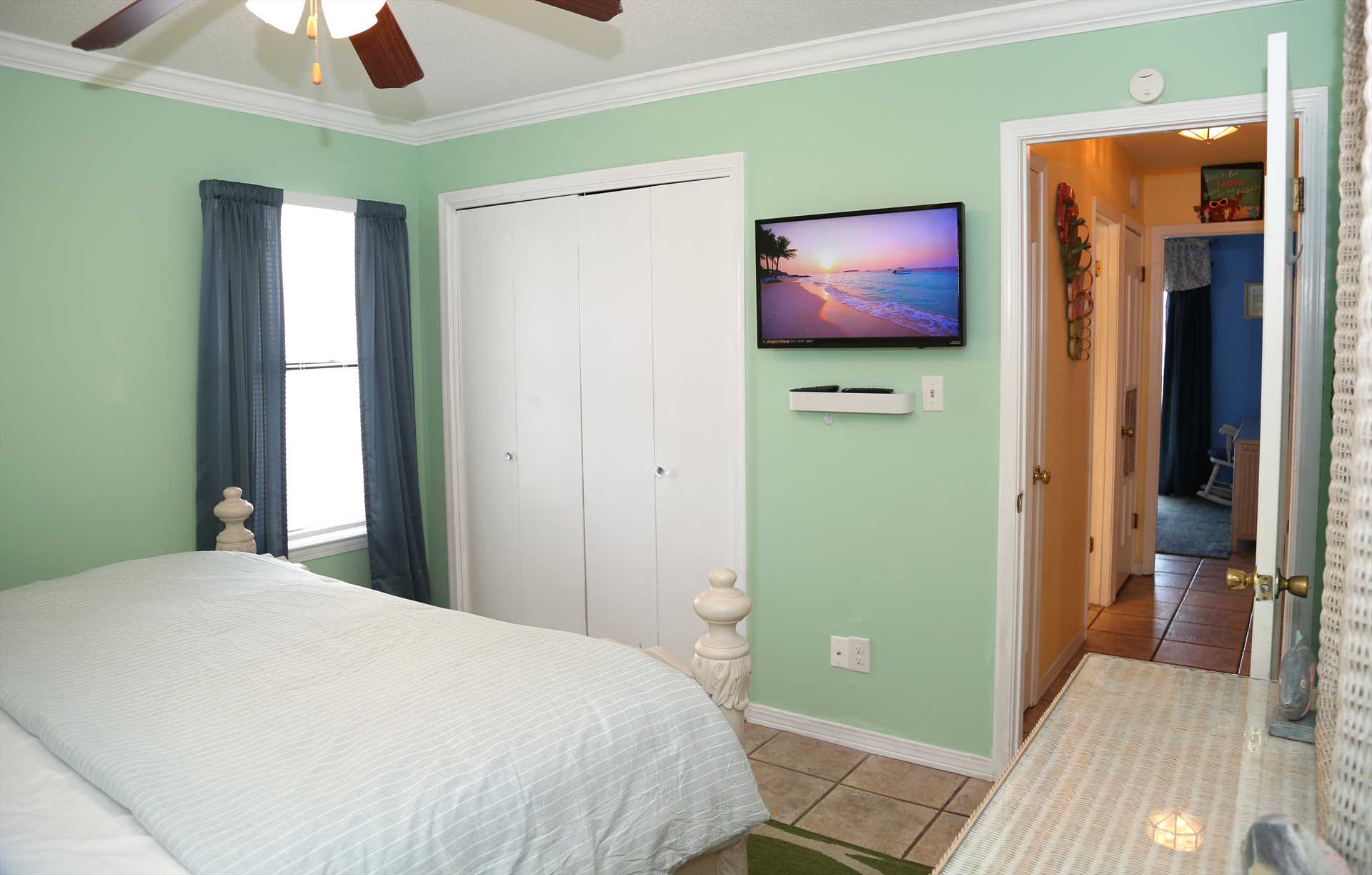 Bedroom 2 flatscreen