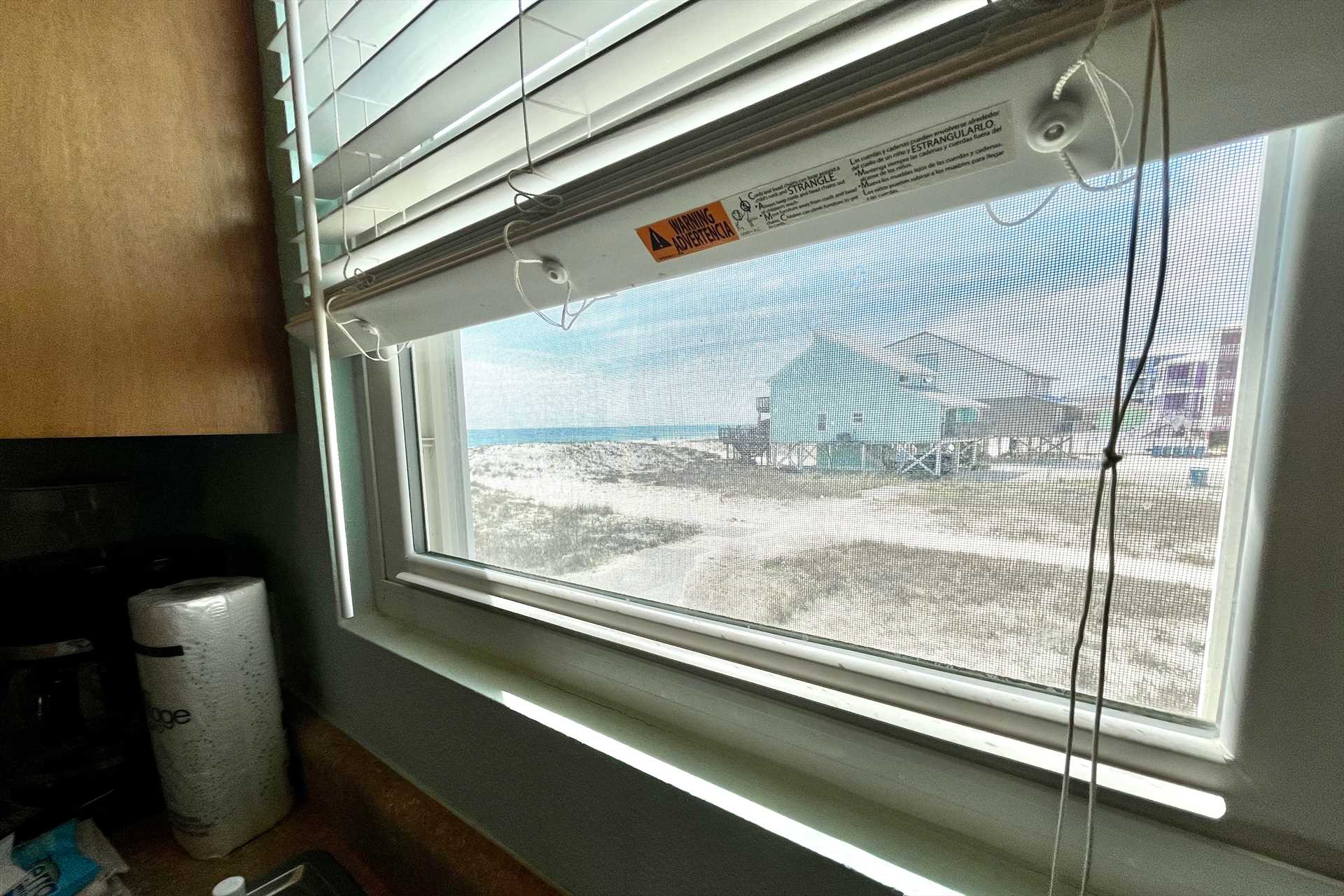 Beach view from your kitchen window!
