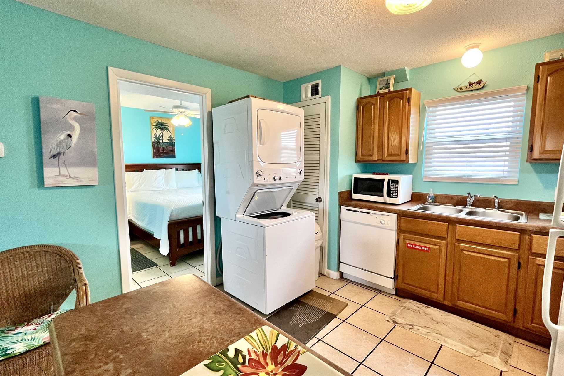 Washer/dryer in unit