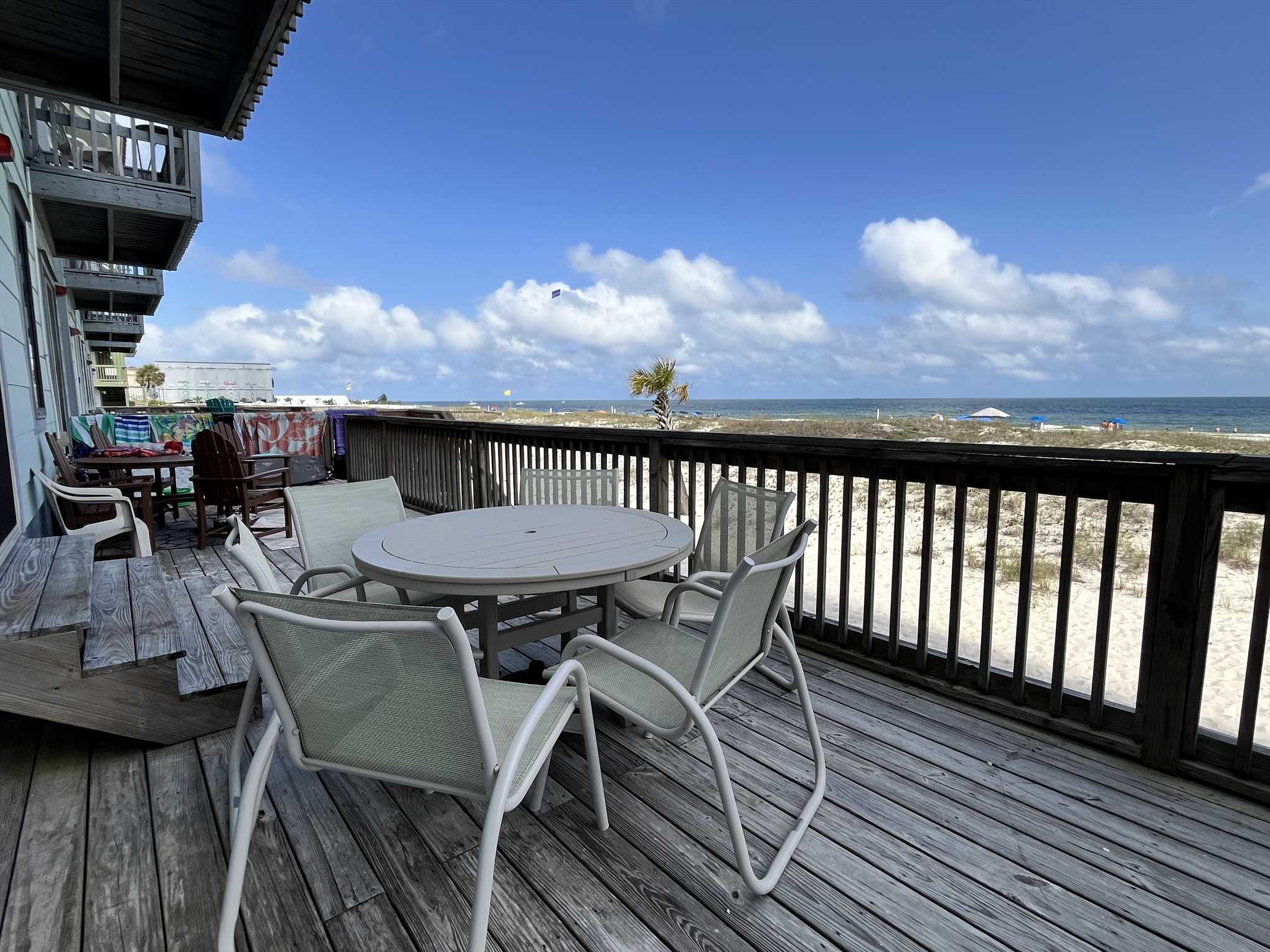Look how close you are to the beach!