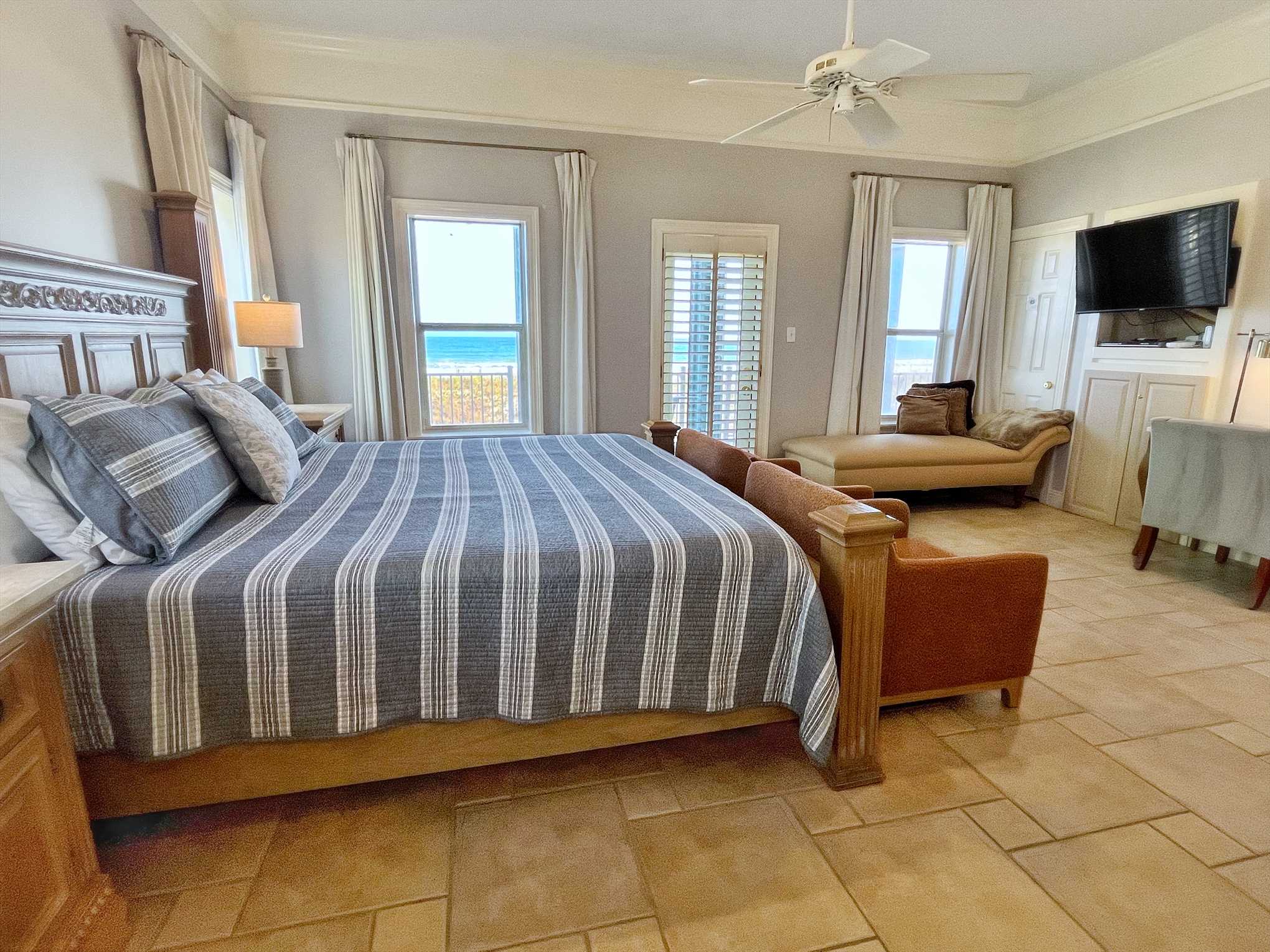 Master bedroom TV