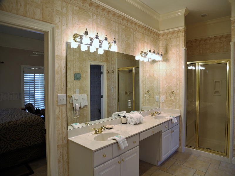 Master bathroom vanity