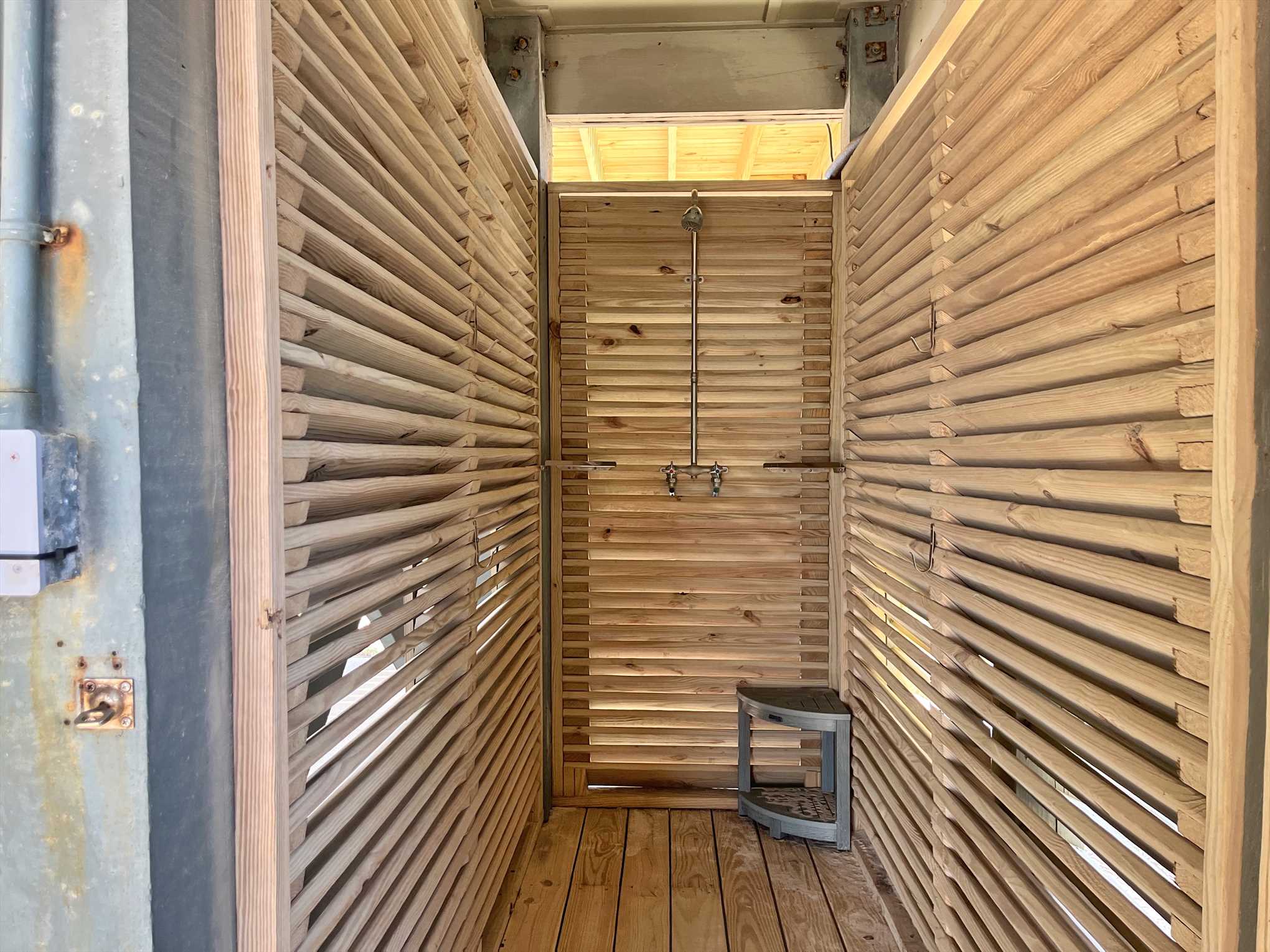 Custom outdoor shower