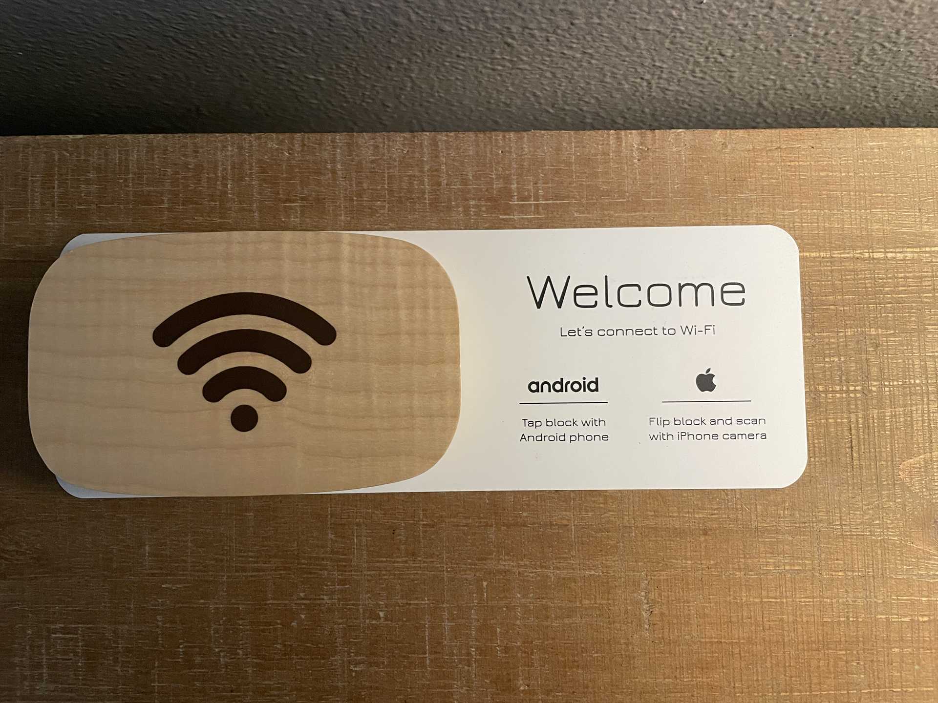 Tap to Connect Wifi Block
