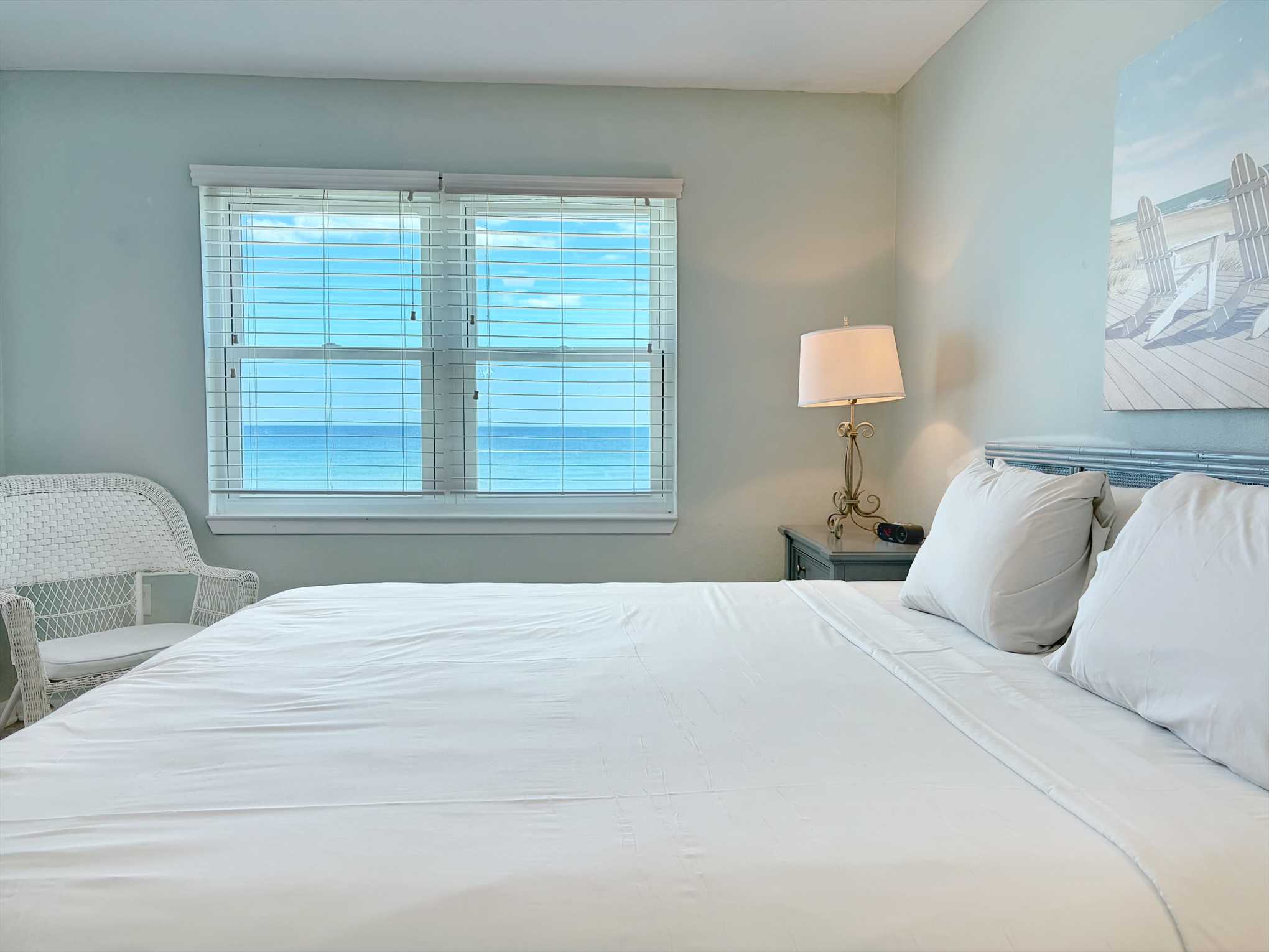 Wake up to beachfront views.