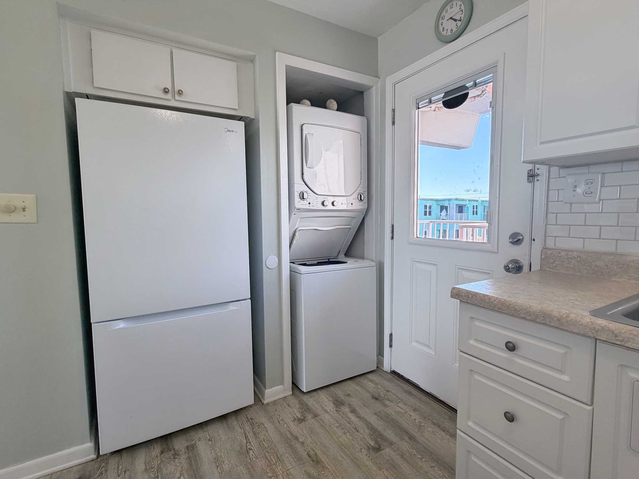 Washer and dryer