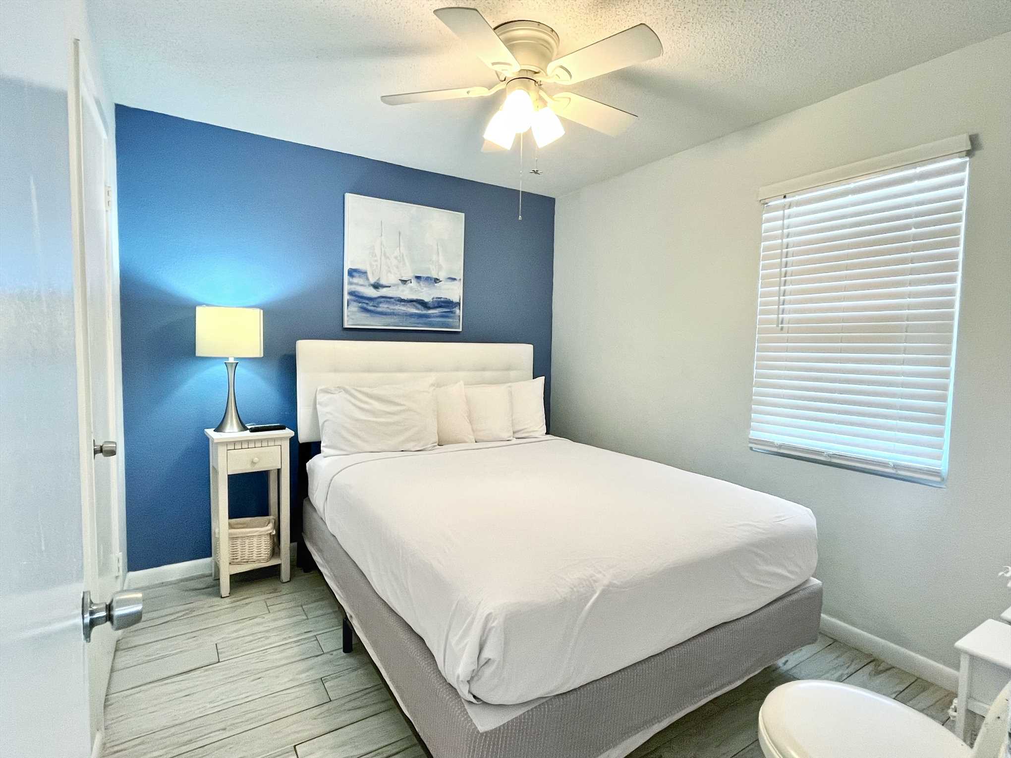 Front queen bedroom in Sunrise Village 103