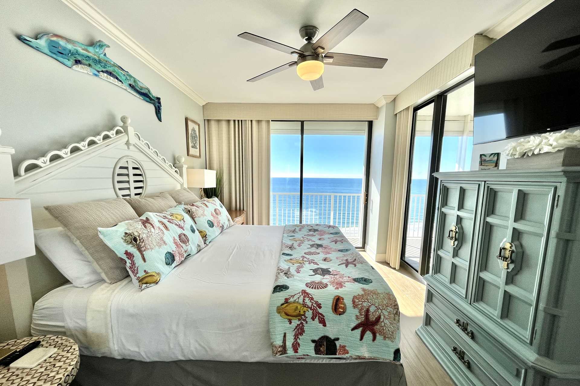 Wake up refreshed with beach front views.