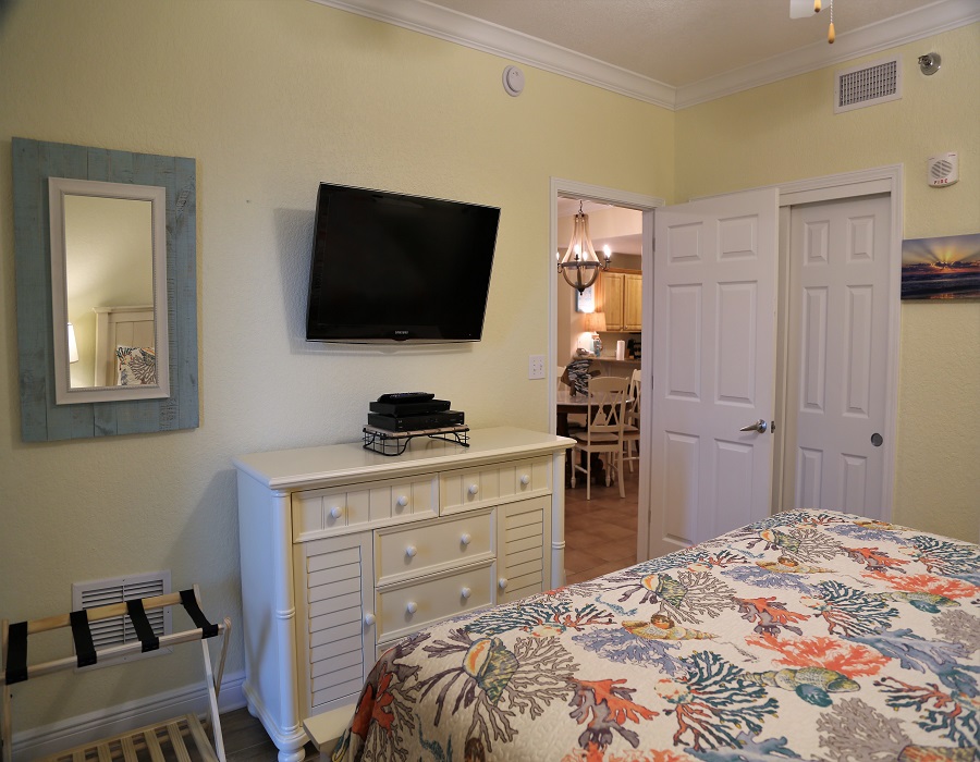 Master bedroom entertainment area
