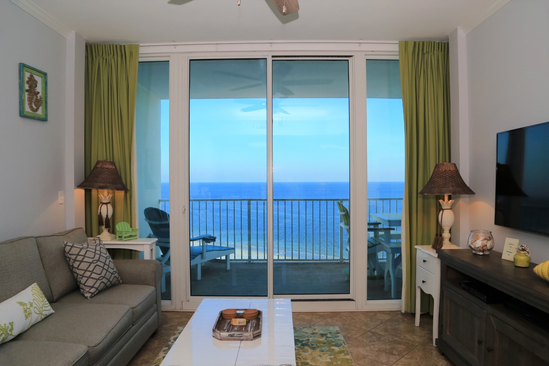 Stunning water views from your living room.