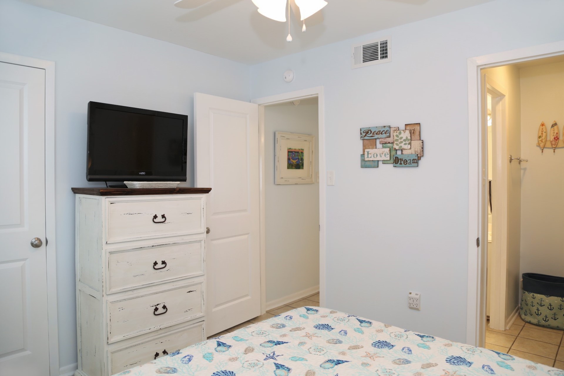 Access to the first floor bathroom.