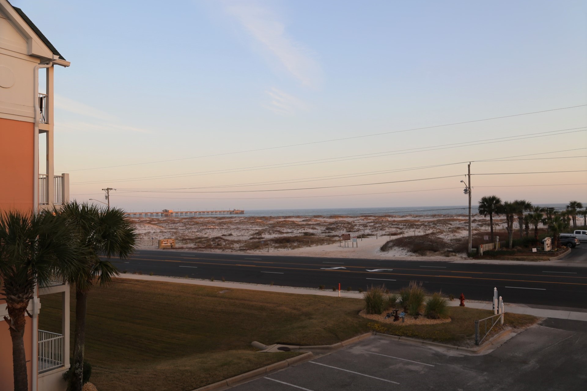 Watch the sunset over the water.