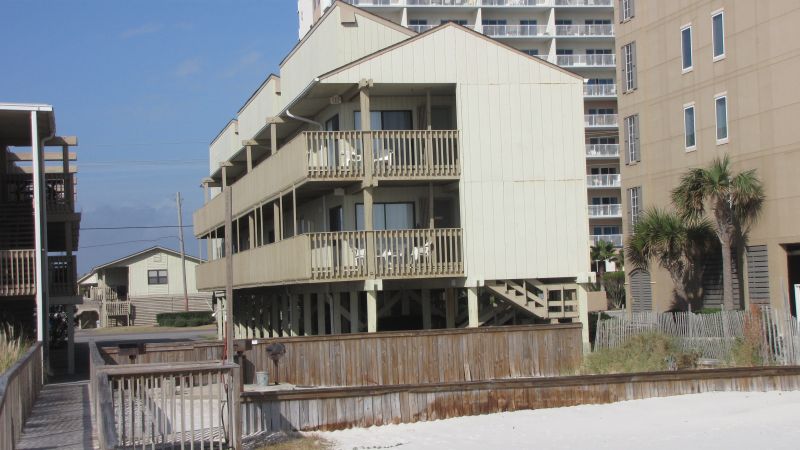 Gulf Village east building from the beach