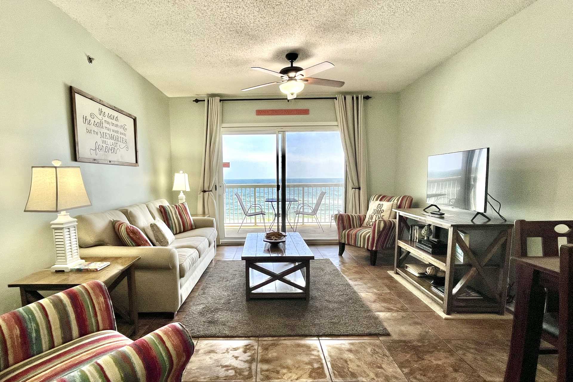 The main bedroom includes a dresser 