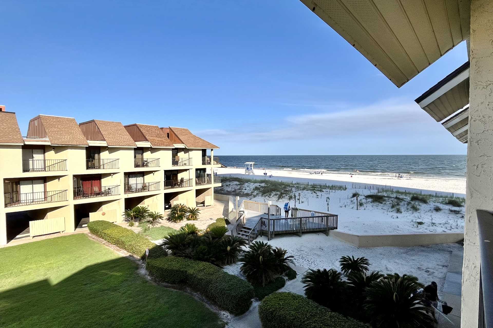 Amazing views from your private balcony.