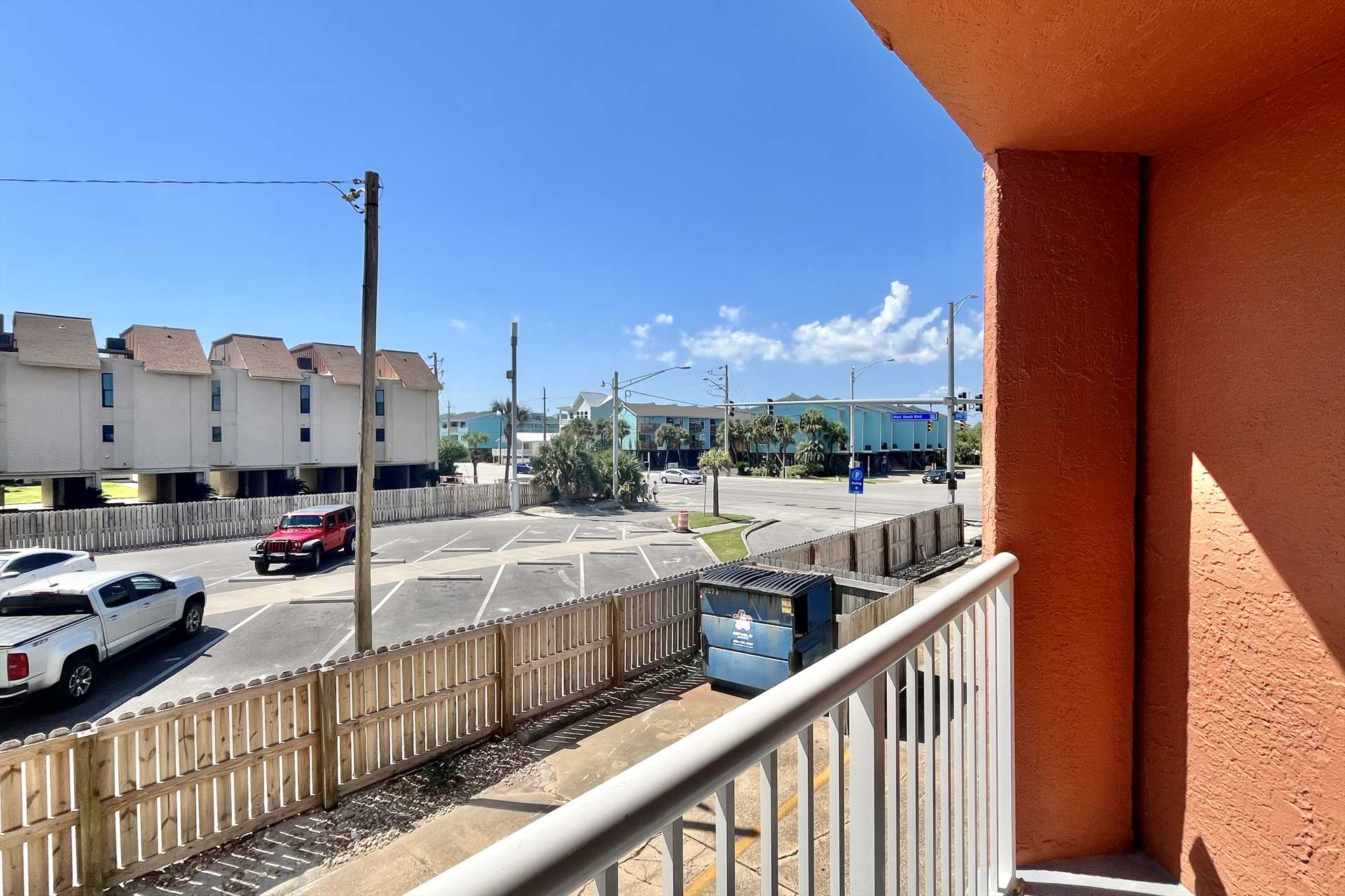 Another view from your private balcony.