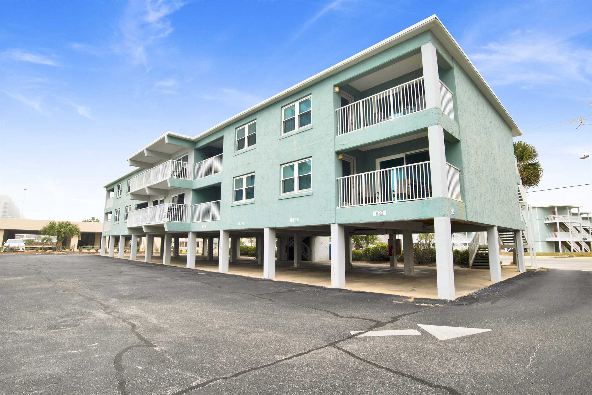 Second floor corner unit.