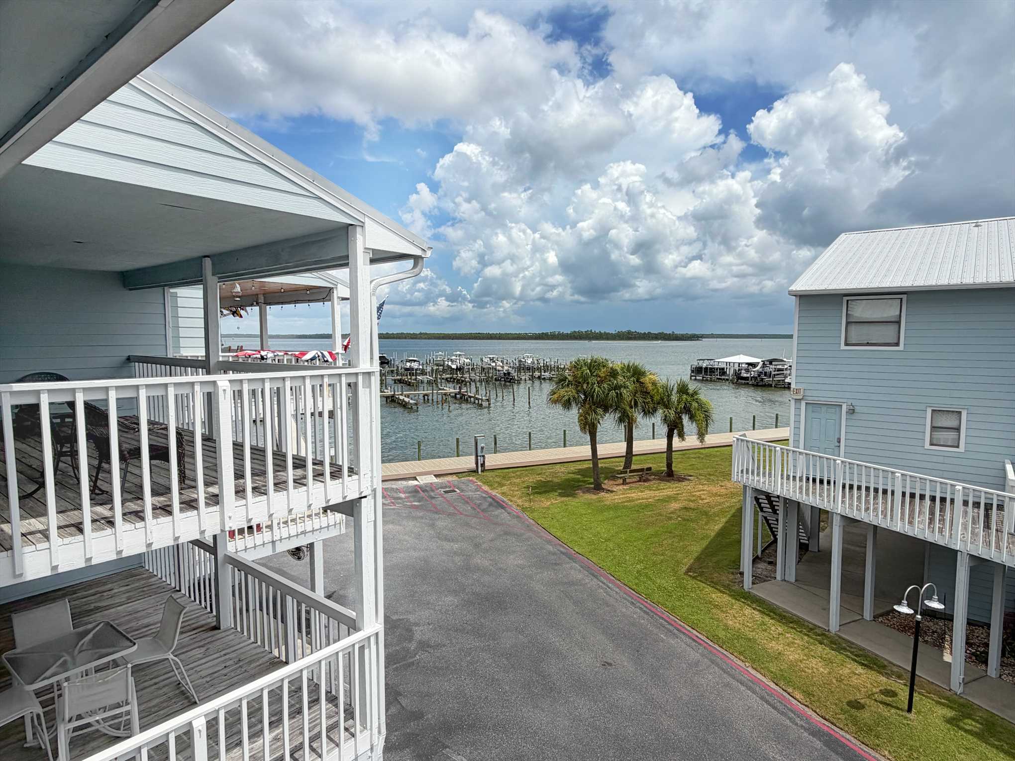Great view from your private balcony.