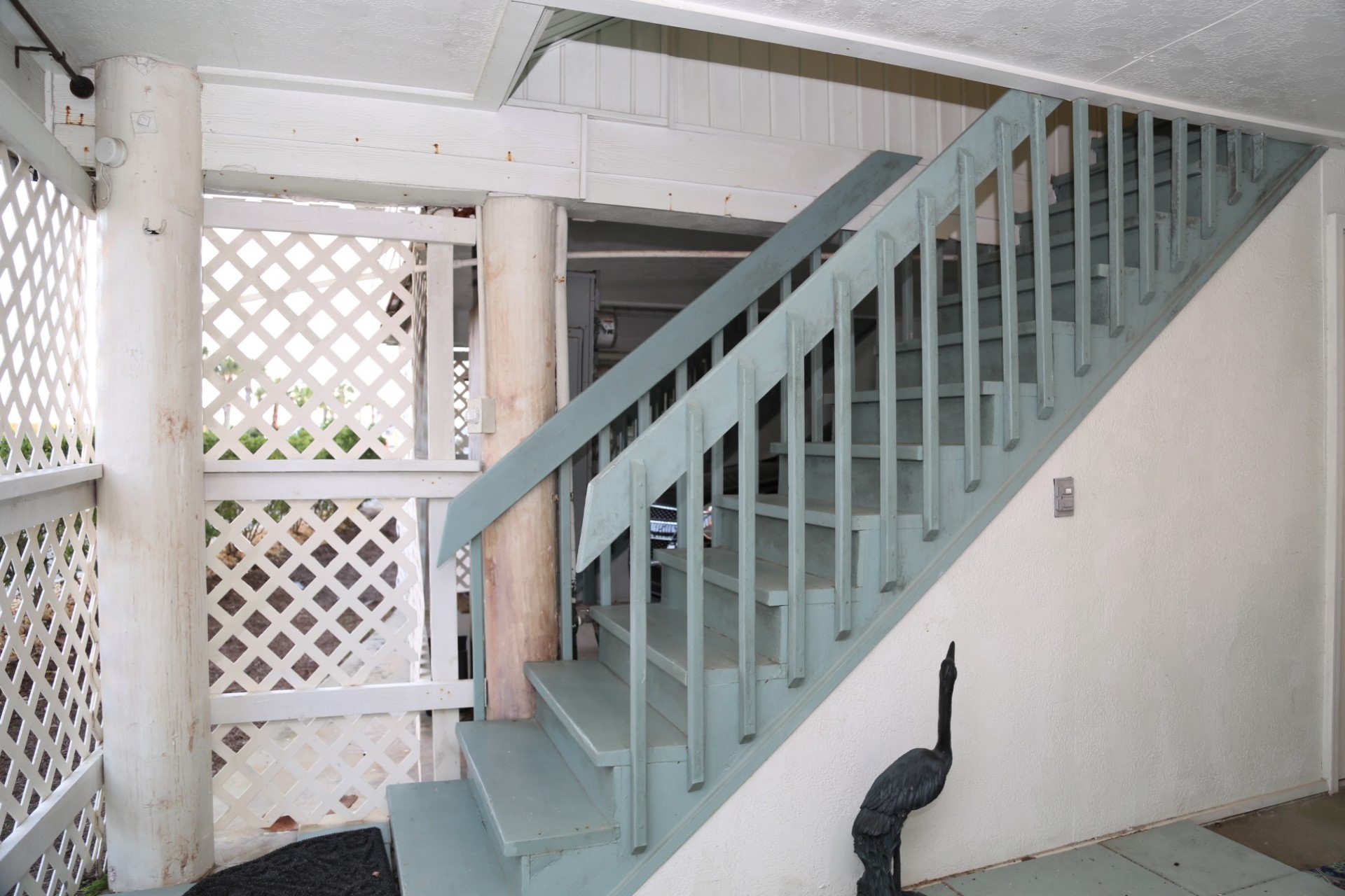 Unloading the car is a breeze, park directly under unit #4 a