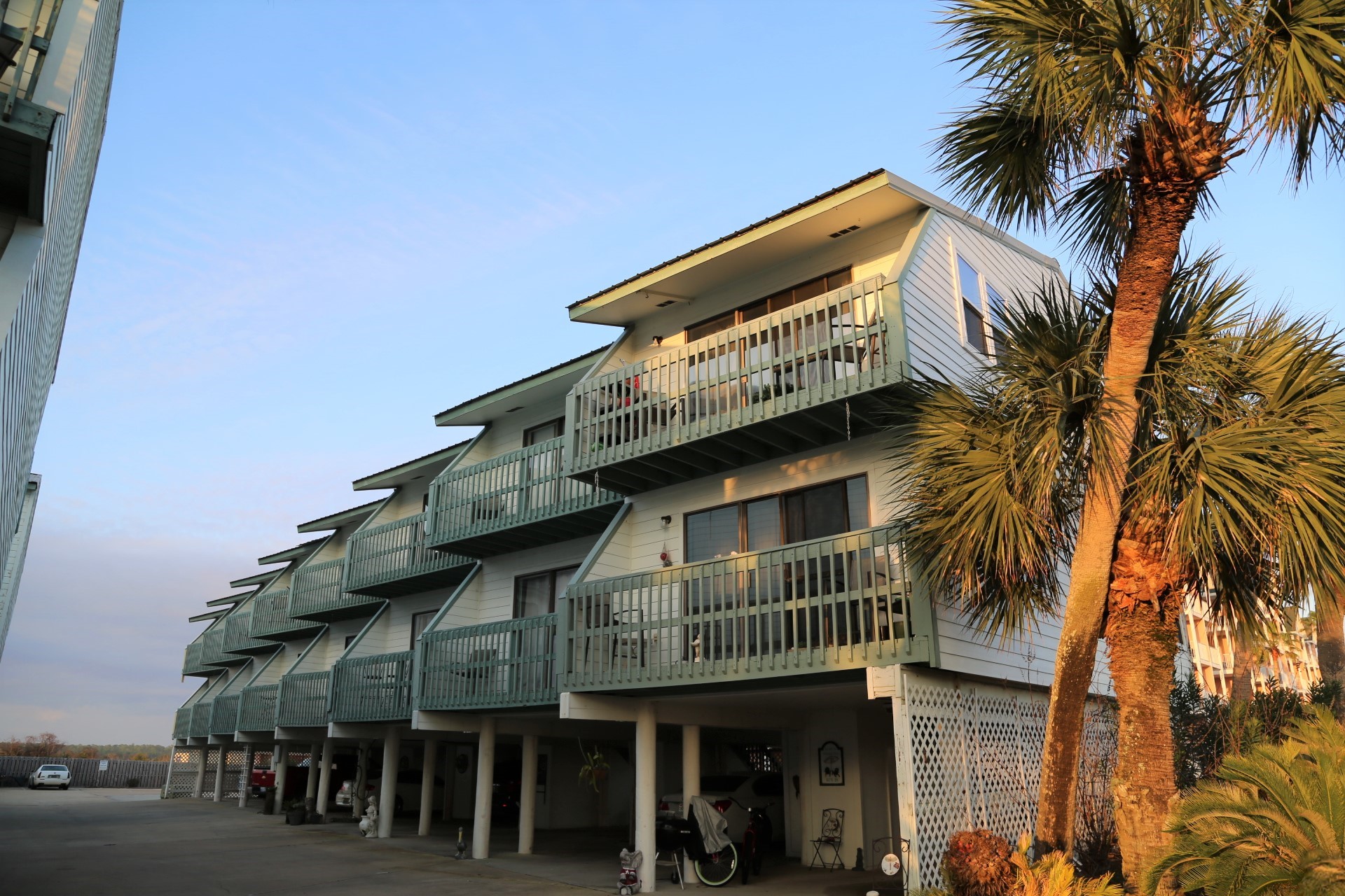 Beachwalk units are low density, two-story townhomes