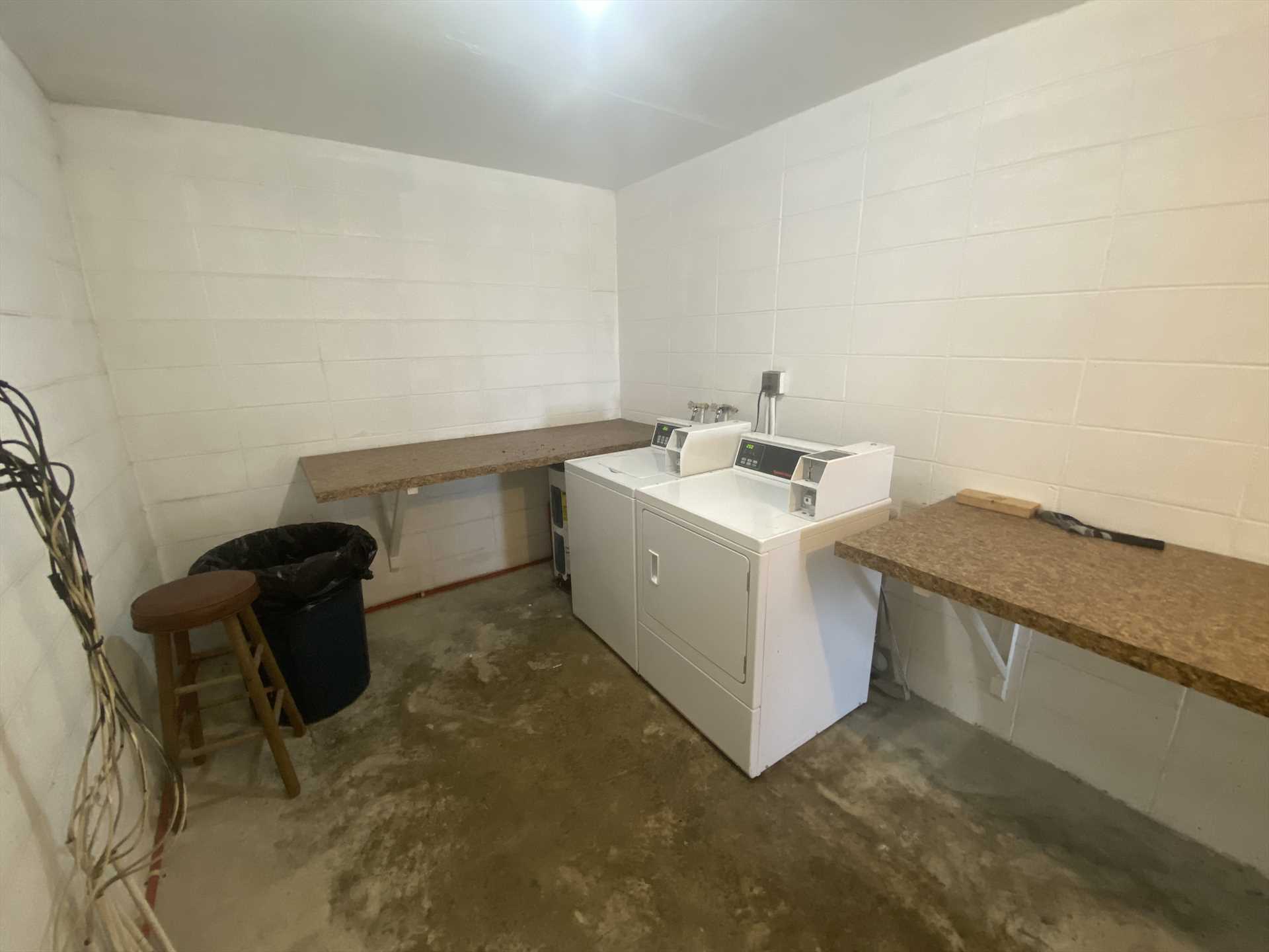 Laundry room available on-site (pay service).