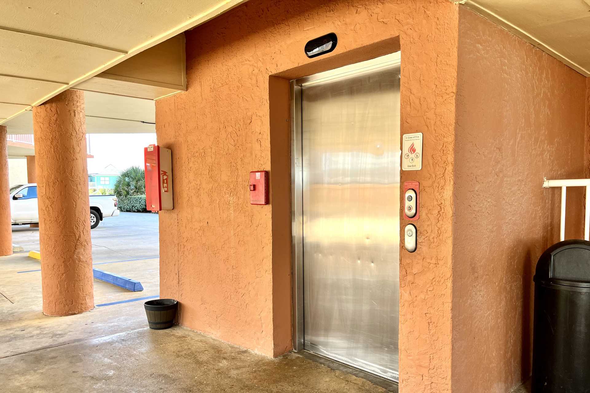 Elevator available.