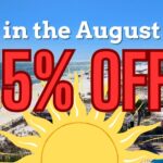 A banner for Gulf Sands for 15% off for their Fun in the August Sun event