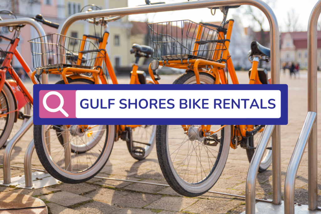 Gulf shores bike rentals available in the area