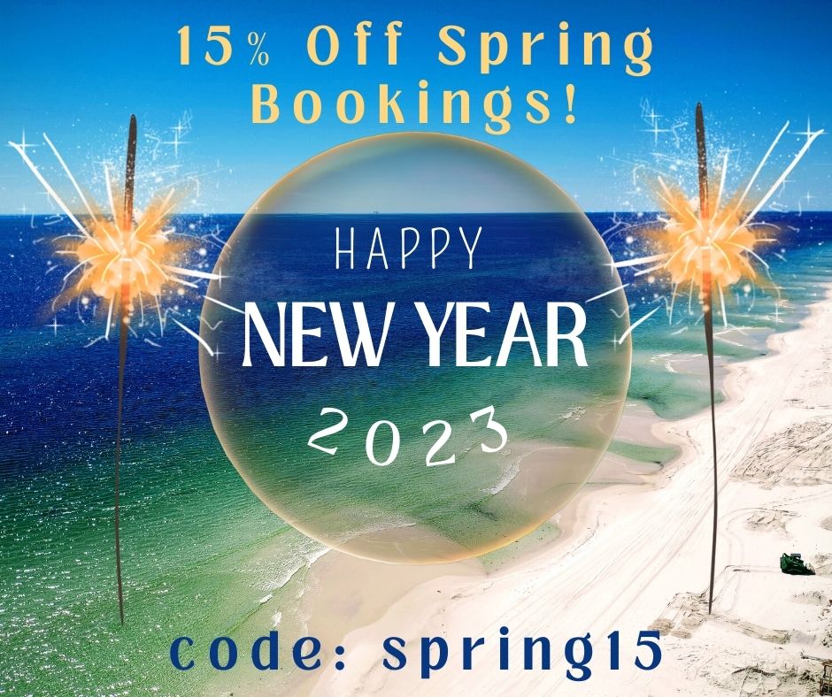 A banner for a New Year special promoting 15% Spring bookings for Gulfsands